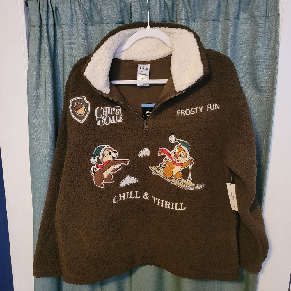 Disney Brown Fleece with Chip & Dale Design